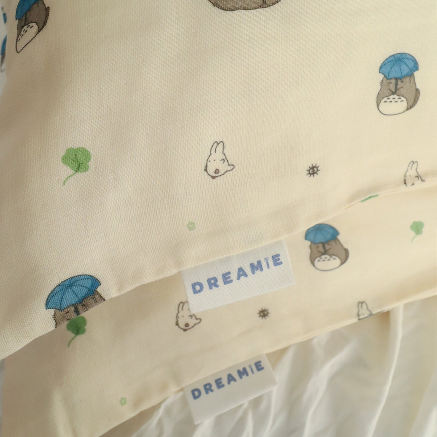 Forest Creatures Pillowcase with ribbon ties