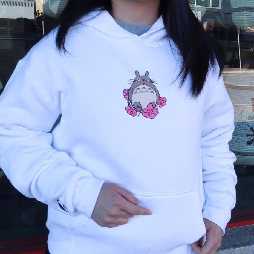 Grey Bear in Bloom Hoodie