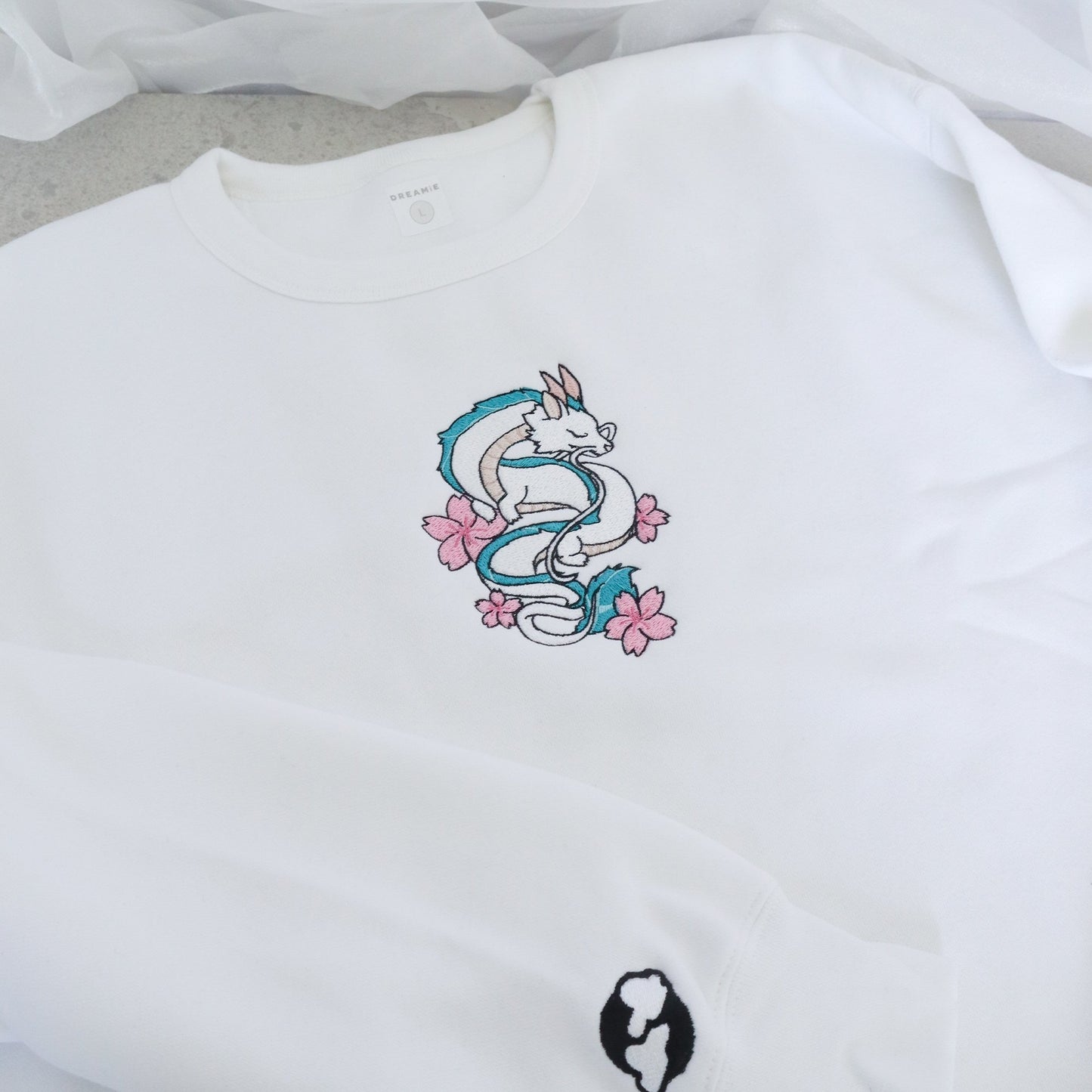 White Dragon Spirit Sweater