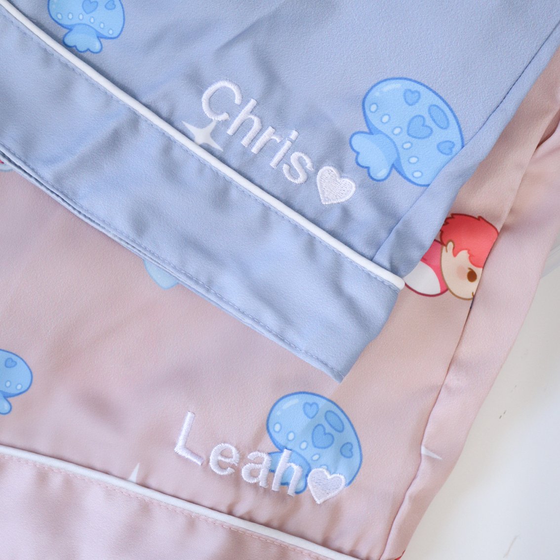 Personalised Embroidery in Vday sleepwear